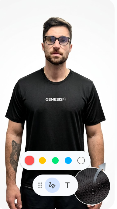Camiseta Performance Genesis Black – Poliamida Premium Dry-Fit