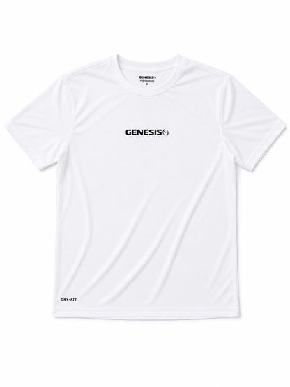 Camiseta de tênis Genesis Performance White Dry Fit