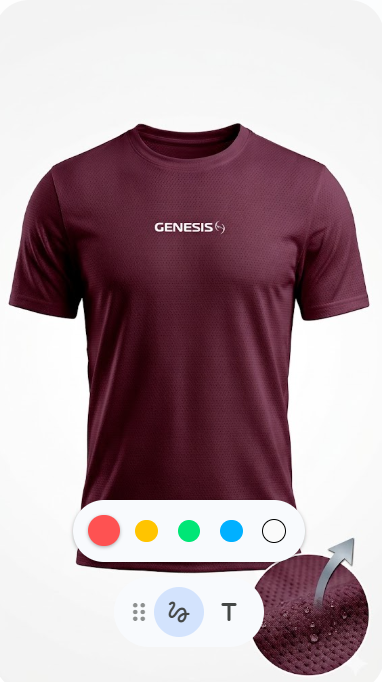 Camiseta Genesis Competition 2026 - Bordô