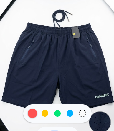 Bermuda Performance Genesis Navy – Poliamida Técnica com Zíper