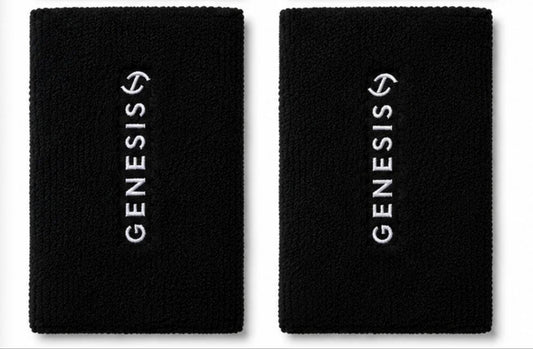 Genesis Elite Wristband Longa | Par de Munhequeiras Premium para Tênis