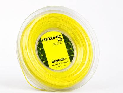 Corda de tênis Genesis Hexonic 2.0 amarela – foto 4