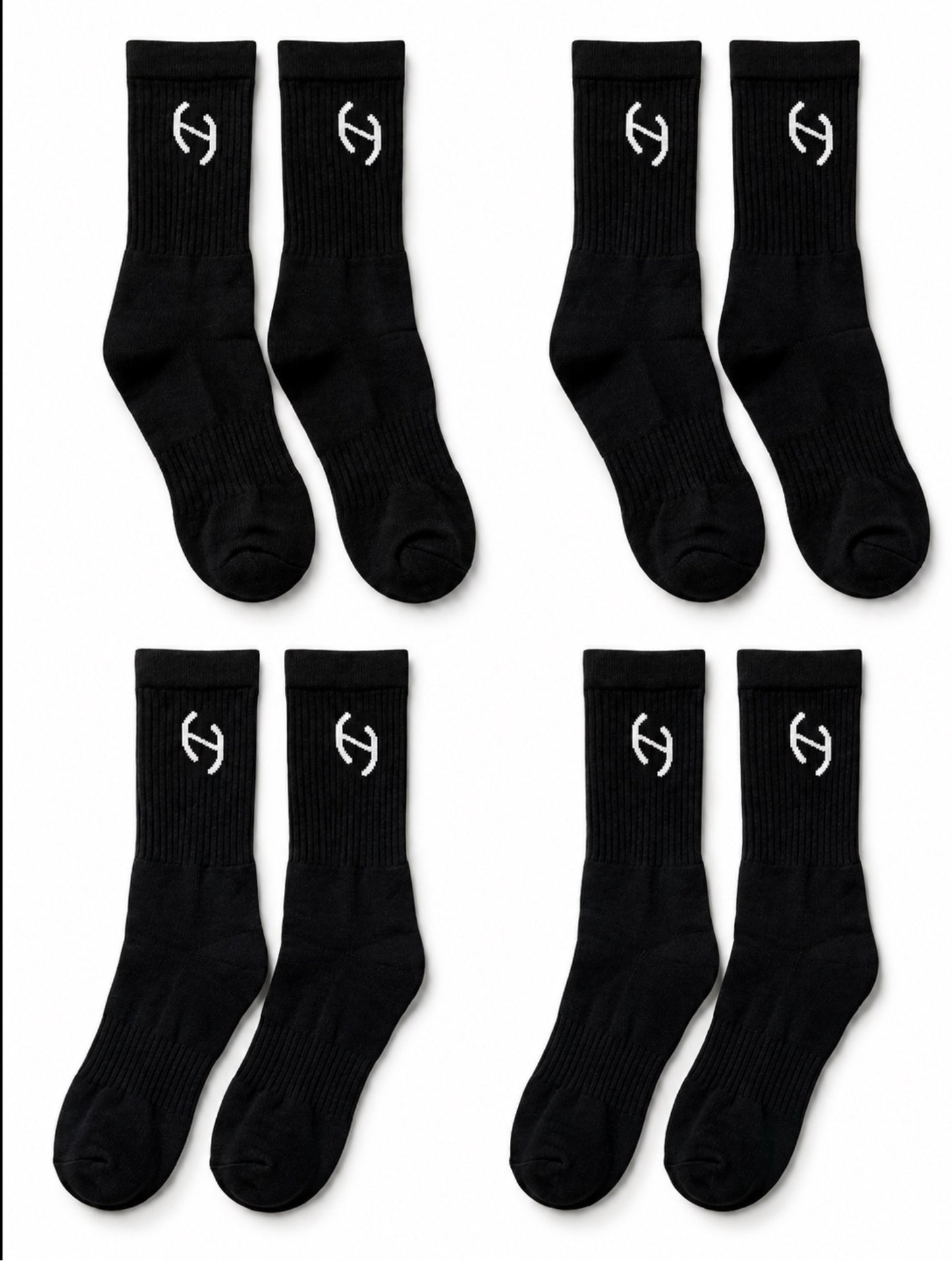 Kit 4 Pares de Meias Esportivas Genesis Cano Alto – Pretas