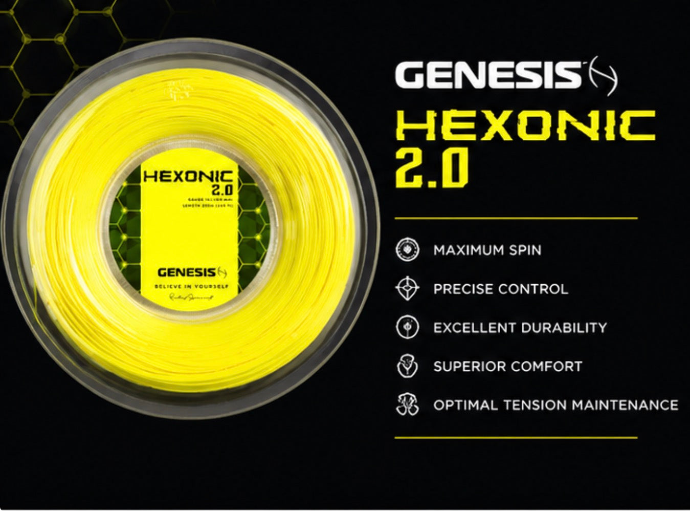 Genesis Hexonic 2.0 Amarela | Rolo 200 m