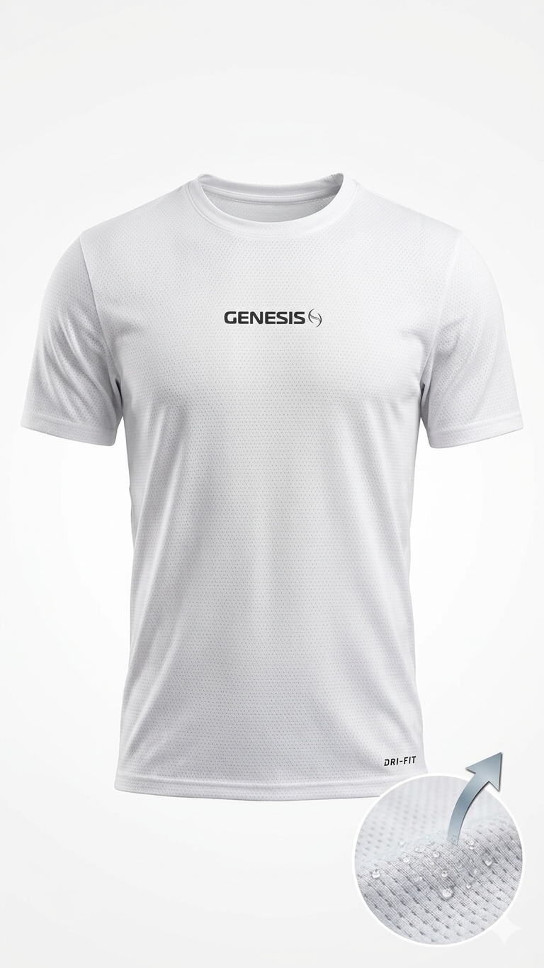 Camiseta Performance Genesis – Poliamida Premium Dry-Fit Masculina