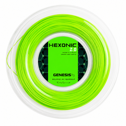 Corda de tênis hexagonal Genesis Hexonic 2.0 verde