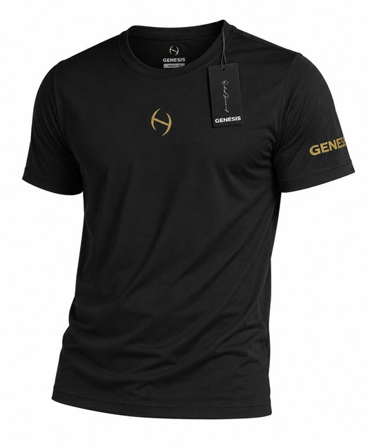 Genesis Infinite Tennis Shirt 2026 - Black & Gold