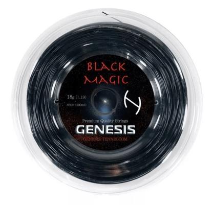 Rolo 200m de corda de tênis Genesis Black Magic