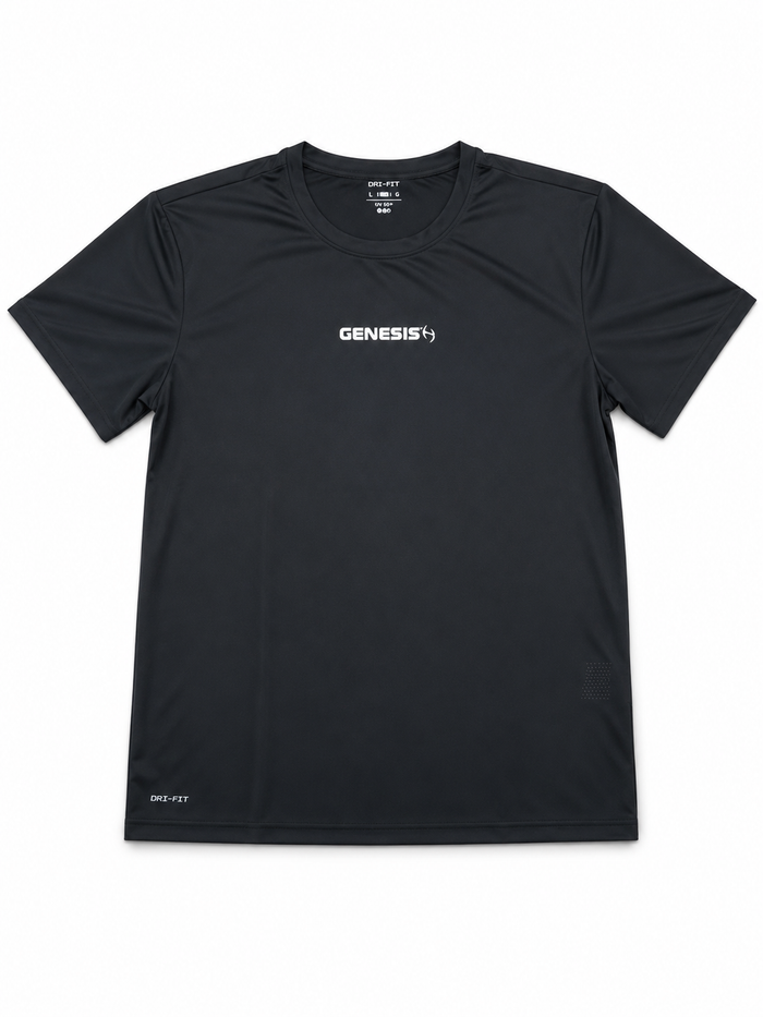 Camiseta Performance Genesis Black – Dry Fit UV 50+
