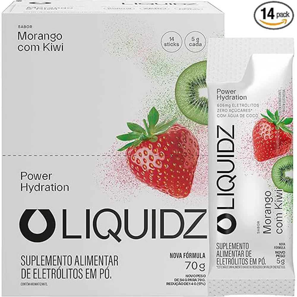LIQUIDZ® Eletrólitos – Caixa com 14 Sachês | Zero Açúcar