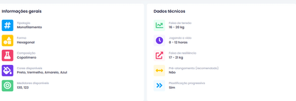 Corda de tênis Genesis Hexa Infinite azul – foto 4