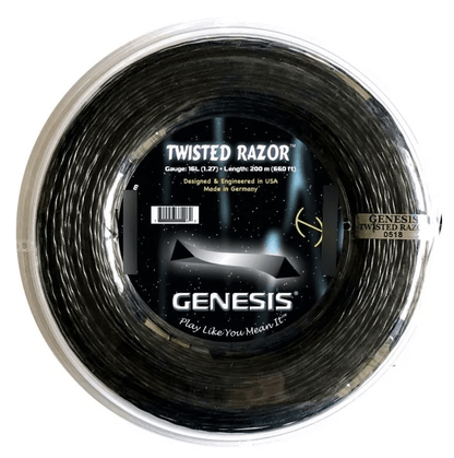 Rolo 200m de corda de tênis Genesis Twisted Razor