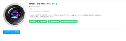 Corda de tênis Genesis Hexa Infinite preta – foto 3