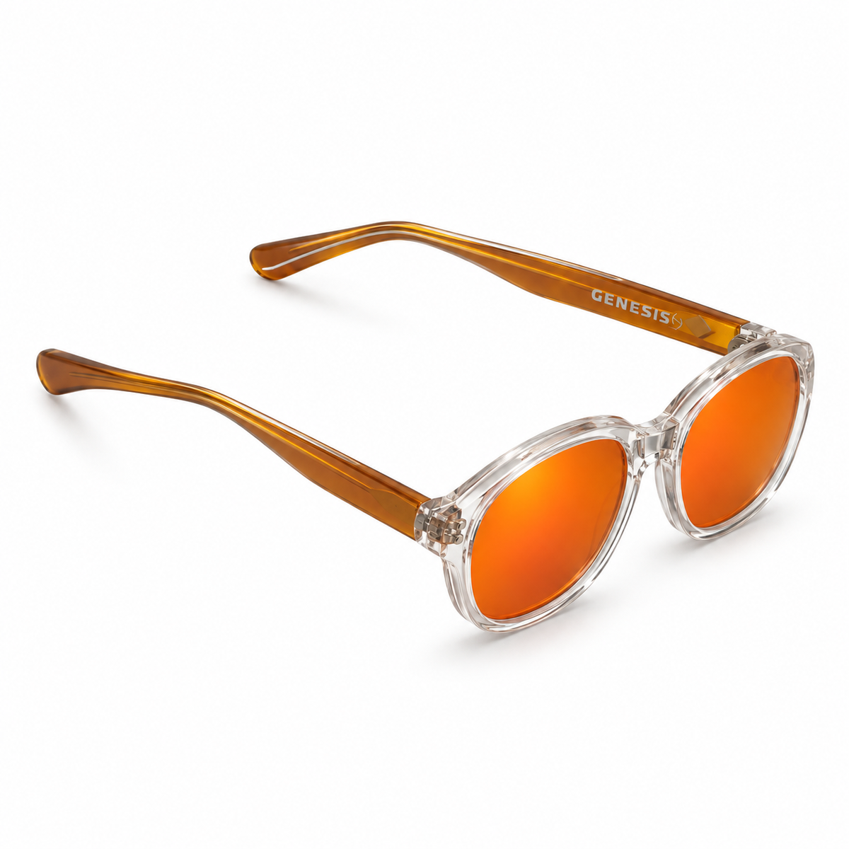 Genesis Amsterda Orange — vista lateral com fundo branco