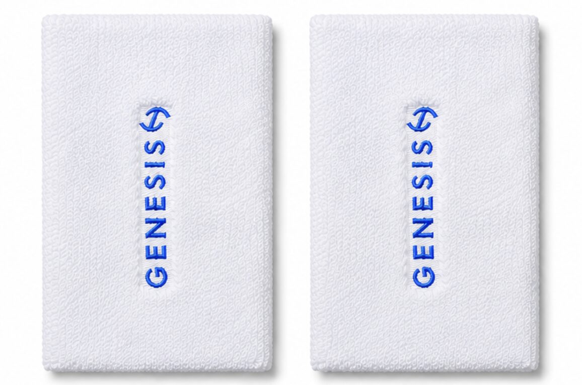 Genesis Performance Doublewide — Par de Munhequeiras Brancas
