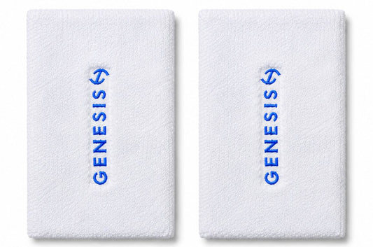Genesis Performance Doublewide — Par de Munhequeiras Brancas