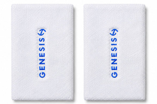 Genesis Performance Doublewide — Par de Munhequeiras Brancas