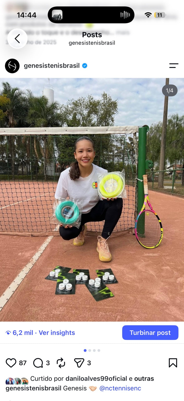 Nathalia Rodrigues, NC Tennis, lojista parceira Genesis em Rio Claro, SP