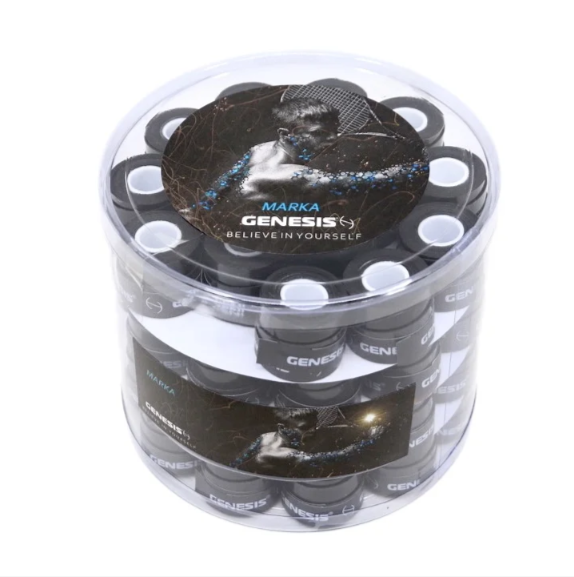 Overgrip Genesis Marka - Unidade - Preto/Branco - Absorção de Suor
