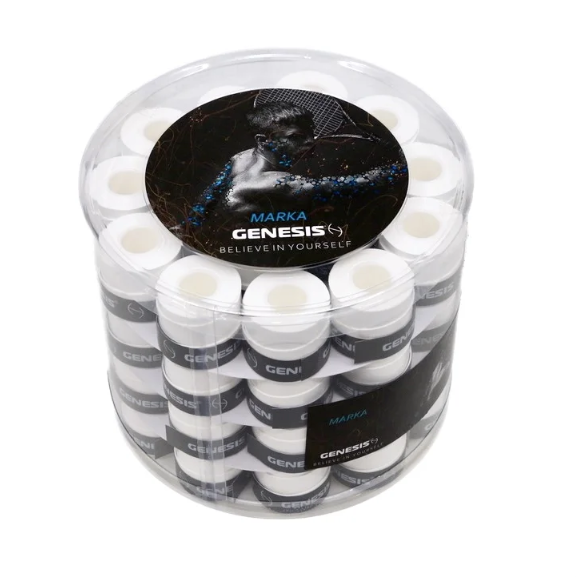 Overgrip Genesis Marka - Unidade - Preto/Branco - Absorção de Suor