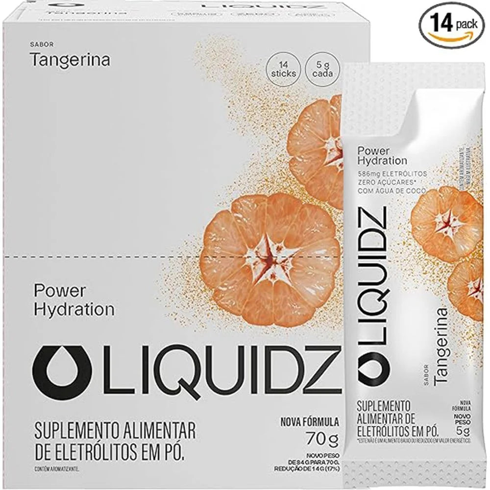 LIQUIDZ® Eletrólitos – Caixa com 14 Sachês | Zero Açúcar
